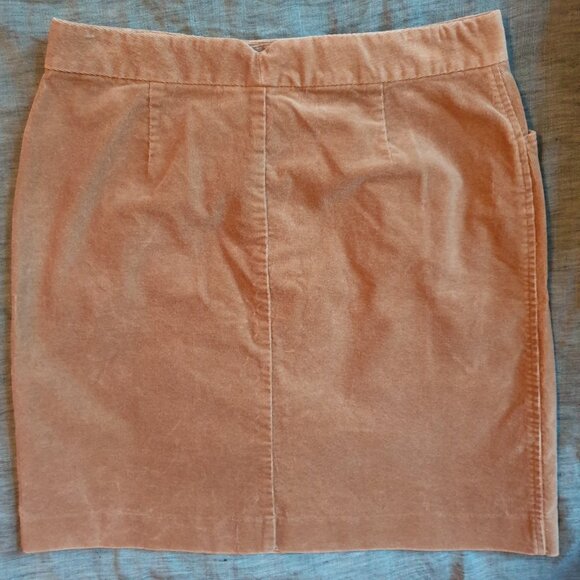 Vintage Tan/Brown Corduroy Skirt With Pockets and Buckle Strap - Picture 2 of 4